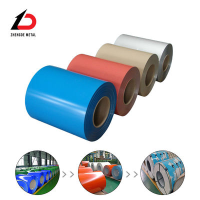 Dx53D Dx54D S250gd Kaplı Alüminyum Bobin 0.12-6mm Renkli Kaplı Çelik Bobin