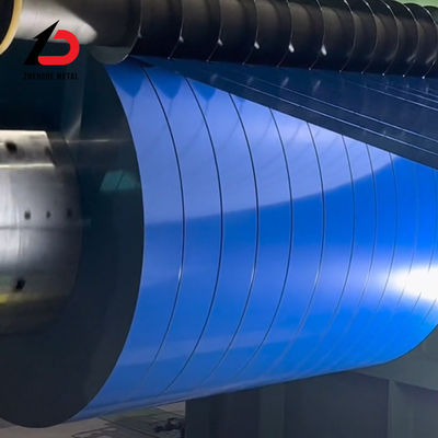 Önden boyanmış PPGI Çelik Bobin Decoiling 0.5mm PVDF / HDP / SMP / PE / PU