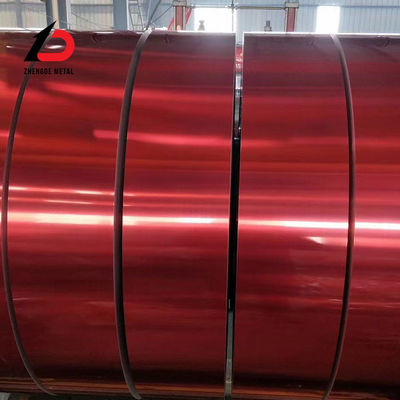 Ral PPGI Ön Boyalı Soğuk Lastikli Çelik Bobin CGCC 15 Mikron Slit Edge