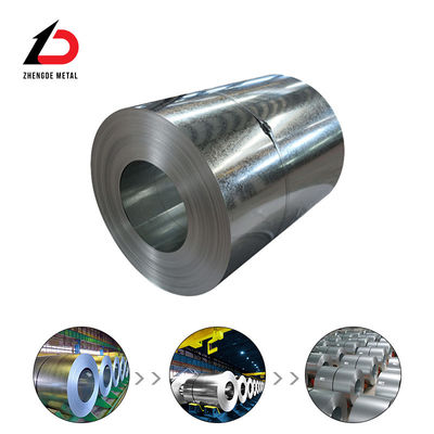 Çatı ve Kaplama için Çekme Dayanımı 270-500n/mm2, Uzama %18-25 ve Genişliği 600-1500mm Olan Sıcak Daldırma Galvanizli Çelik Rulo
