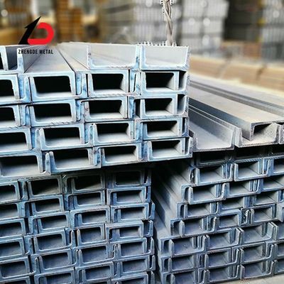 Soğuk olarak yuvarlanmış karbon çelik U Kanalı En S235jr galvanizli yapısal U Kanalı