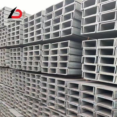 Soğuk olarak yuvarlanmış karbon çelik U Kanalı En S235jr galvanizli yapısal U Kanalı