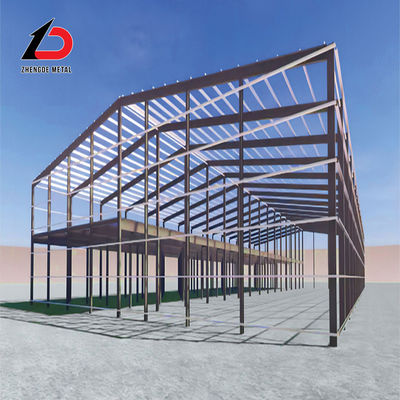 Kullanım Direnci Çelik Çerçeve Yapısı Hazırdan Yapılmış Metal Atölyesi