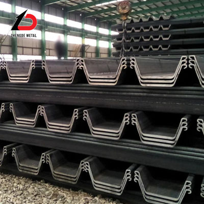Soğuk şekillendirilmiş Larssen Çelik Yaprak Yığınları Q235 S275 S355 Sy290 Sy295