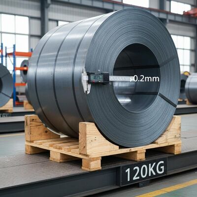 Ağır Hizmet İmalatı için İdeal Kalın Tolerans Artı veya Eksi 0,2 mm ve 120 KG Ağırlığa Sahip CIF Karbon Çelik Rulo