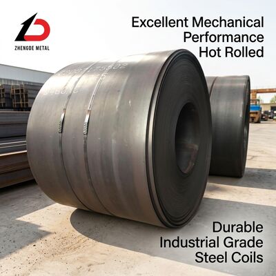Sıcak olarak yuvarlanan karbon çelik bobini 1.2-25mm Kalınlığı 600-2000mm Genişliği Q235 Q345 İnşaat için Kalite