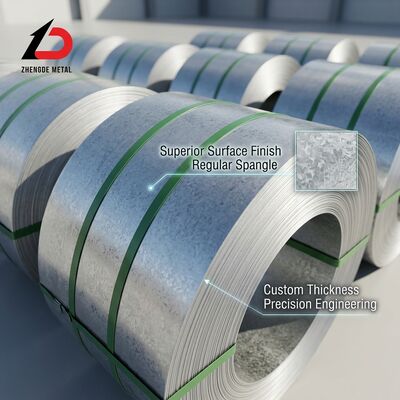 Hot Dip Galvanized Steel Coil 0.12-4.0mm 600-1500mm Chromated Oiled Surface for Corrosion Resistance