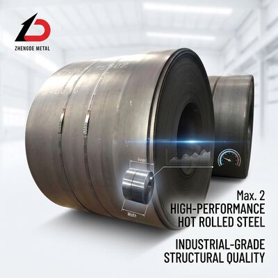 Geniş Geniş 2000mm Sıcak Dolaşmış Karbon Çelik Bobin Q235B Q345B Ağır Görevli 2-25mm Gemi Yapımı Depolama Tankları