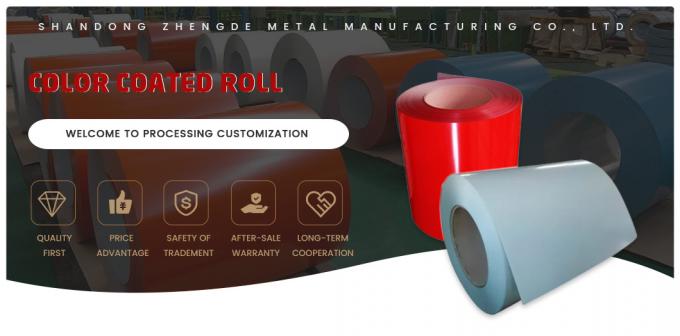 Ral Color PPGI Çelik Bobin PE SMP PVDF Metal Renkli Kaplı Bobinler 0