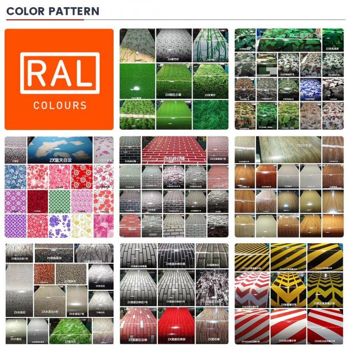 Ral Color PPGI Çelik Bobin PE SMP PVDF Metal Renkli Kaplı Bobinler 6