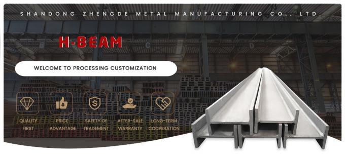 Bazck Karbon Çelik H kiri 100mm H kiri Ticari binalar için ASTM Standartı 0
