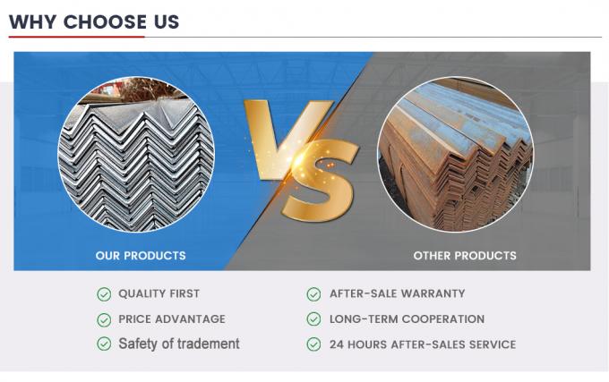 ASTM A36 A53 Karbon çelik açı çubuğu eşit 6 mm çelik açı L şekli 6