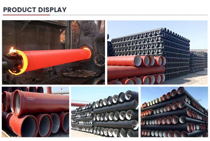 Musluk suyunun taşınması DN80-2600mm Özel Boyutlar Fabrika Fiyatı Satışlar Düktil Demir Boru 11